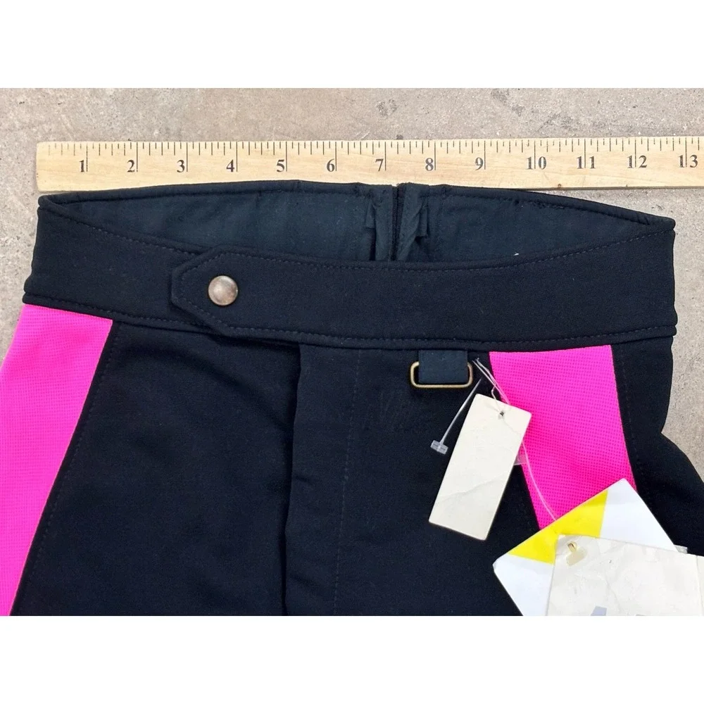 NEW! Vtg Nils Ski Stretch Black Stirrup Pants Size 6 R Women's High Rise USA